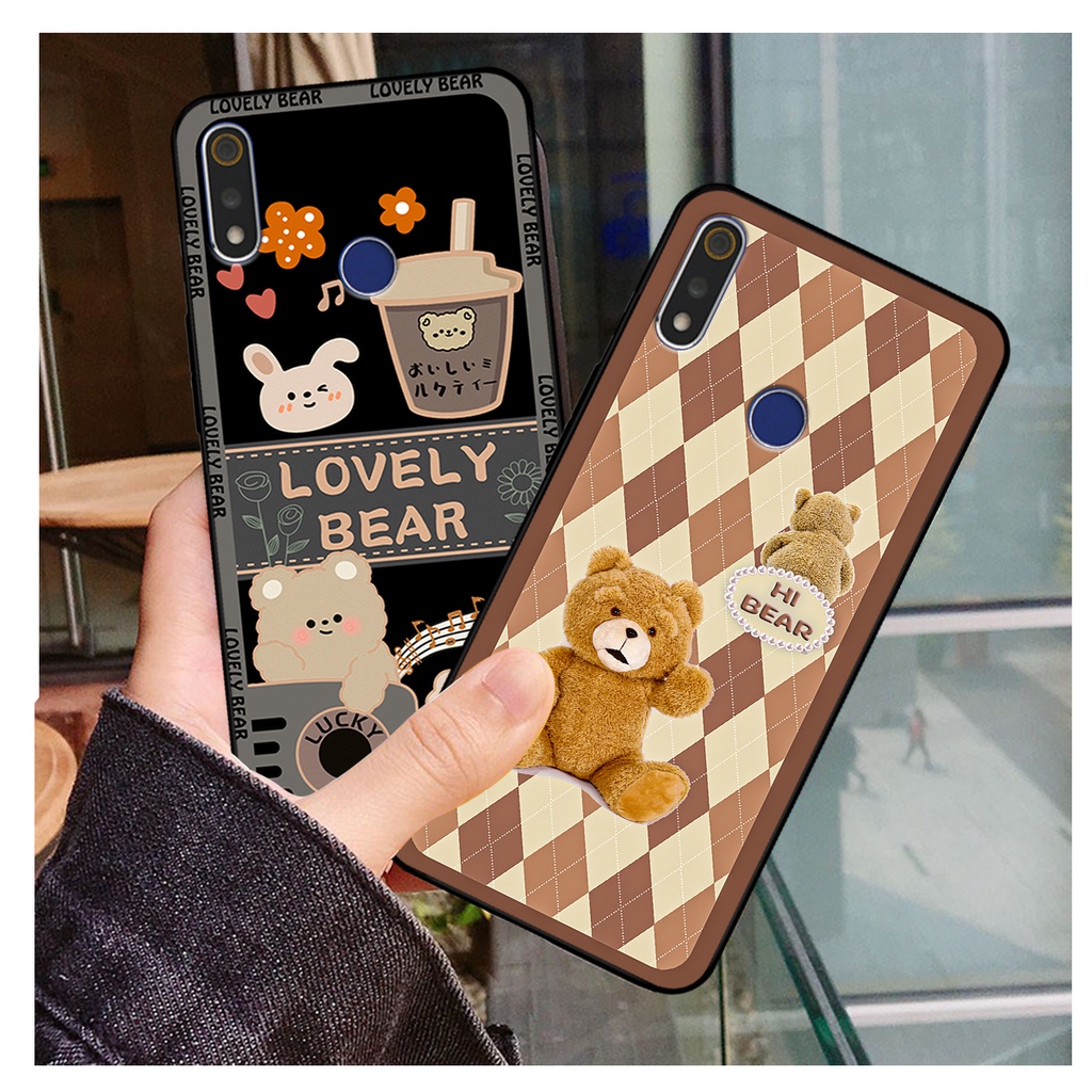 Ốp lưng Realme 3 / 3 Pro in hình gấu bear dễ thương, bền đẹp