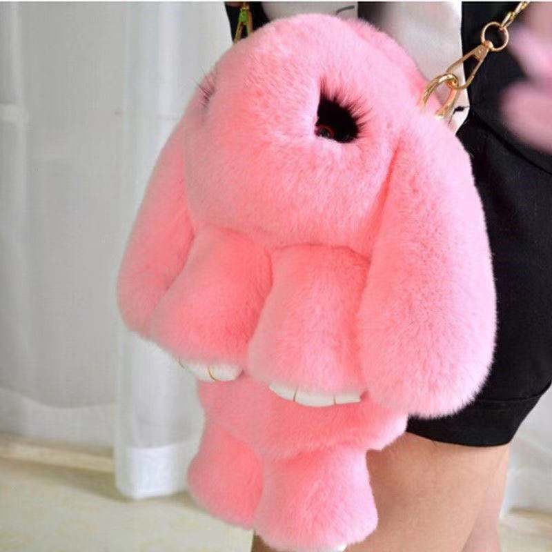 Ba Lô Đeo Vai Đi Học Hình Thỏ Bunny Nhồi Bông Thiết Kế Dễ Thương Cho Bé Gái Mẫu Giáo