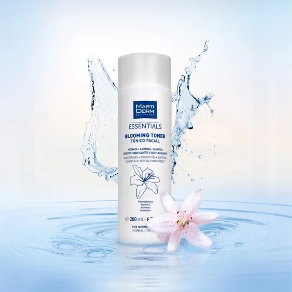 Martiderm - Nước Cân Bằng Dưỡng Ẩm Cho Da Thường Đến Khô - MartiDerm Essentials Blooming Toner