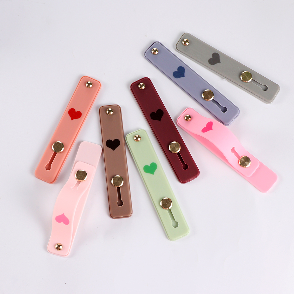 ❤LANSEL❤ Creative Finger Ring Hand Band Grip Stand Phone Holder Bracket Universal Candy Color Silicone Push Pull