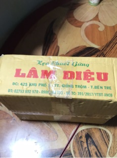 Kẹo chuối gừng Lâm Diệu