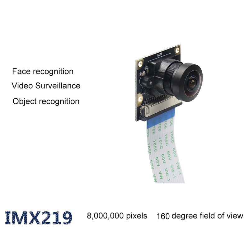 Camera 8MP IMX219 kèm cáp bản dẹt 15 cm cho Jetson Nano 160 độ FOV 3280x2464