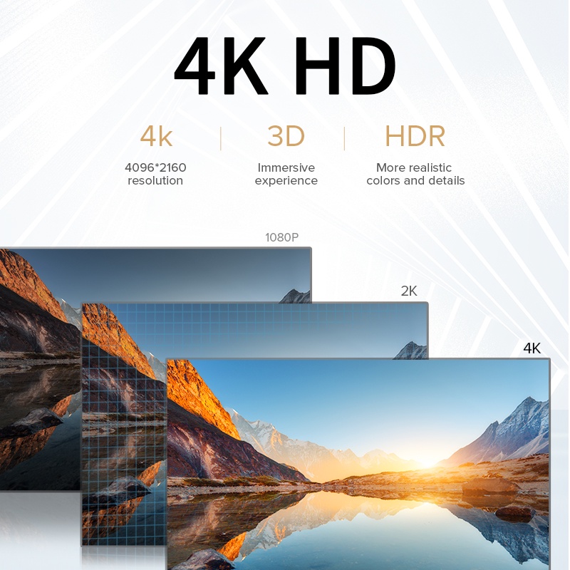 Llano Dây cáp truyền dữ liệu hdmi 2.0 4k/60hz hd 3d hdmi1080p tốc độ cao cho ps5/switch tvbox laptop
