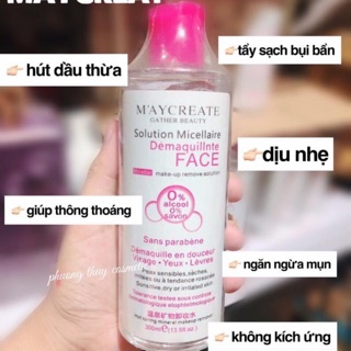 Nước Tẩy Trang Maycreate  300ml