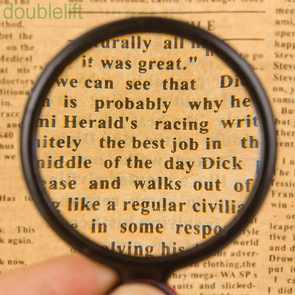 Kính lúp mini bỏ túi kích thước 8x 50mm dùng đọc trang sức màu sắc ngẫu nhiên