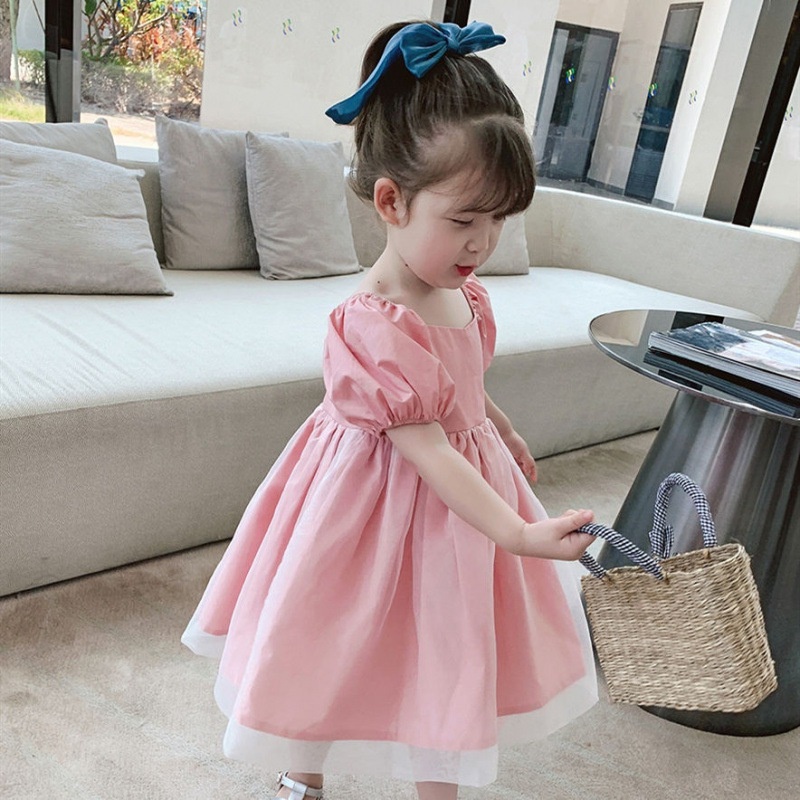 đồ bé gái Đầm Công Chúa váy bé gái Dễ Thương đầm bé gái quần áo trẻ em Tay Phồng váy cho bé gái quần áo bé gái