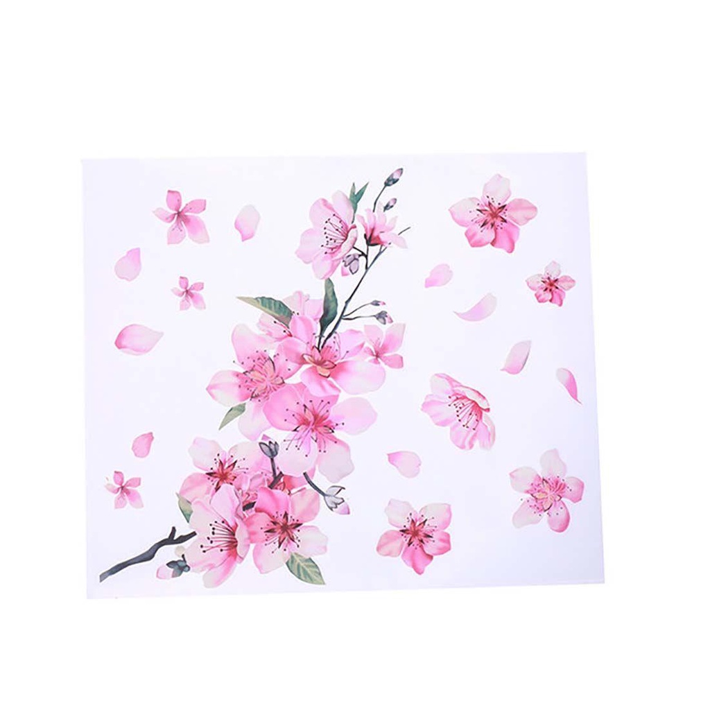 Miếng Dán Trang Trí Xe Hơi / Mũ Bảo Hiểm Họa Tiết Hoa Anh Đào Sáng Tạo