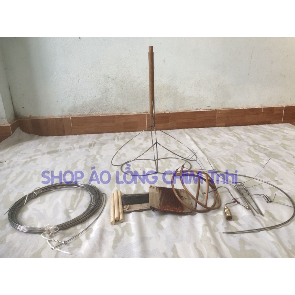 Khung lồng bẫy chim 2 mặt chào mào choè khuyên hút mật khướu sâu tự ráp form số 8