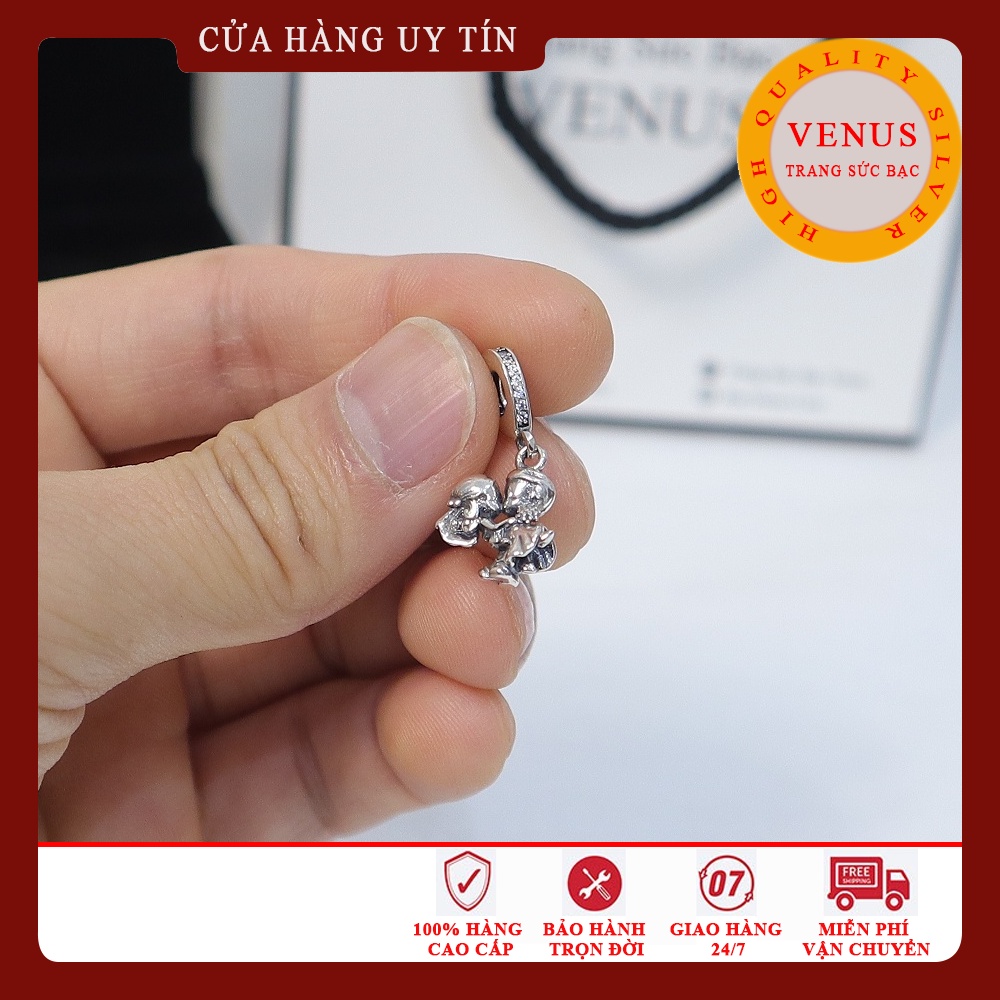 Charm cô dâu chú rể- Bạc 925 cao cấp- Trang sức bạc Venus