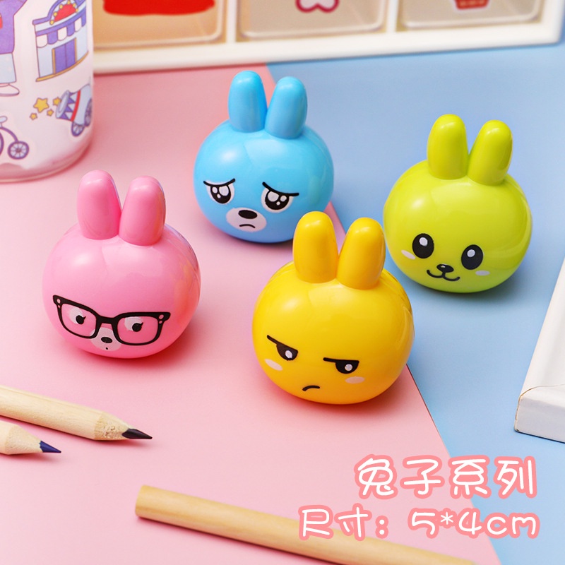 Cartoon Animal Series Pencil Sharpener Elementary School Student Mini Pencil Pencil Sharpener Kindergarten Children Stationery Pencil Shapper