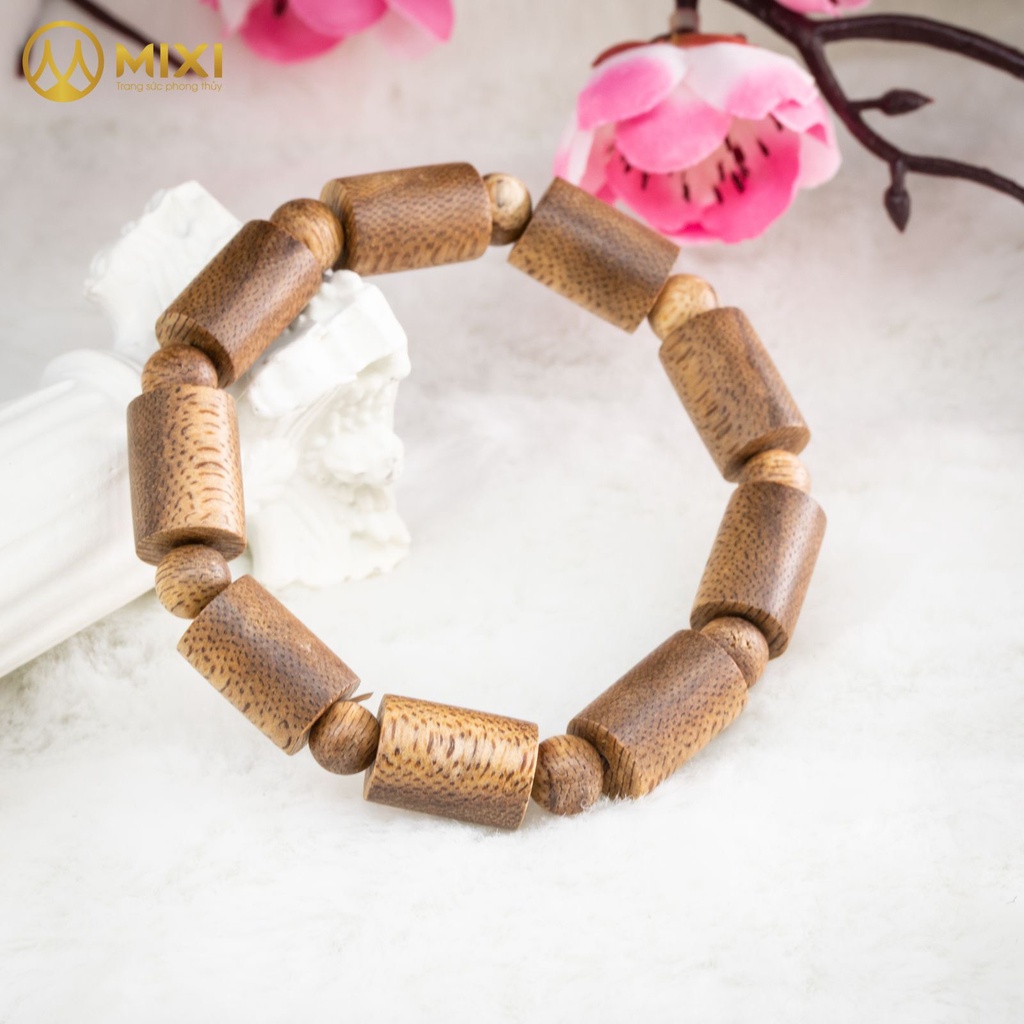 Vòng trầm hương đốt trúc đeo tay 100% hàng tự nhiên