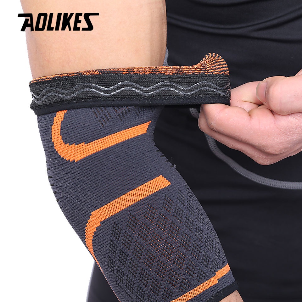 AOLIKES 1 Băng Quấn Bảo Vệ Khuỷu Tay Co Giãn Thấm Hút Mồ Hôi Khi Chơi Thể Thao