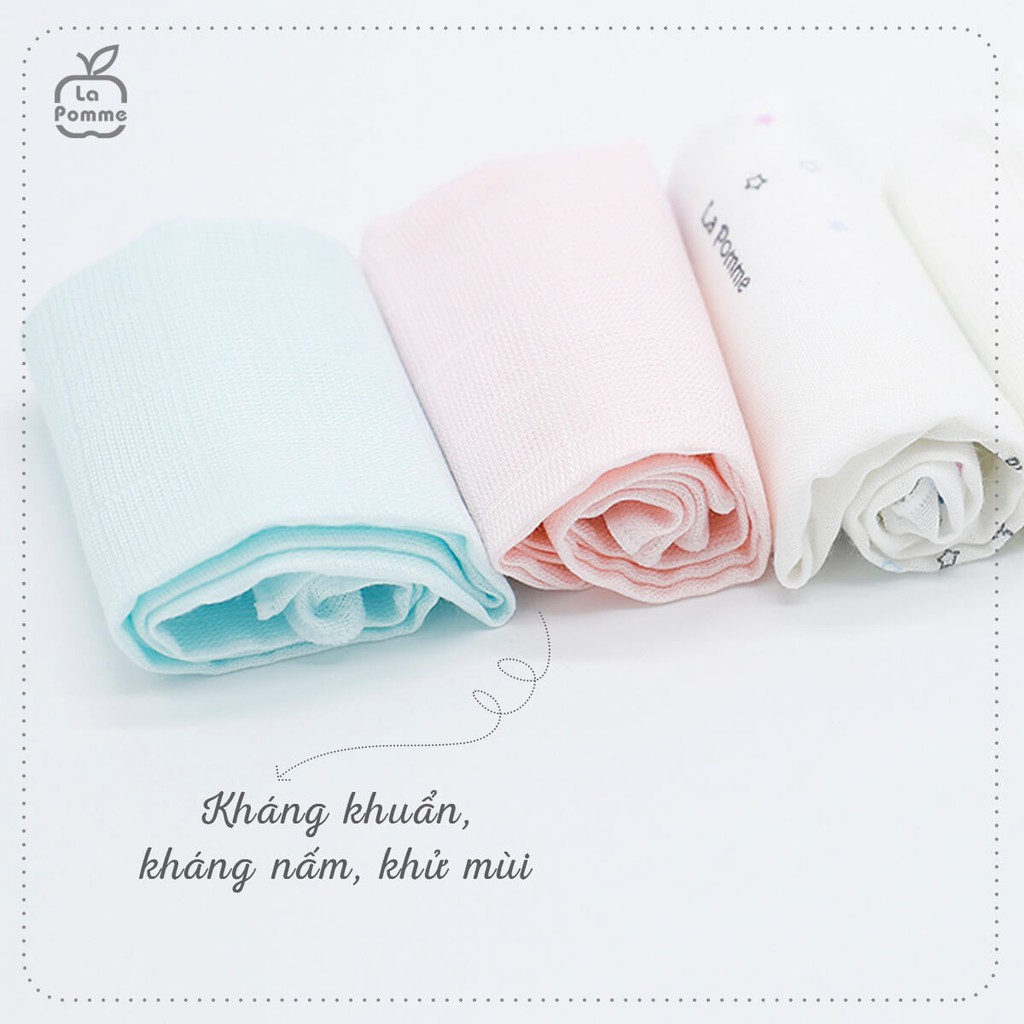 K002 Set 2 Khăn đa năng sợi tre lụa  La pomme