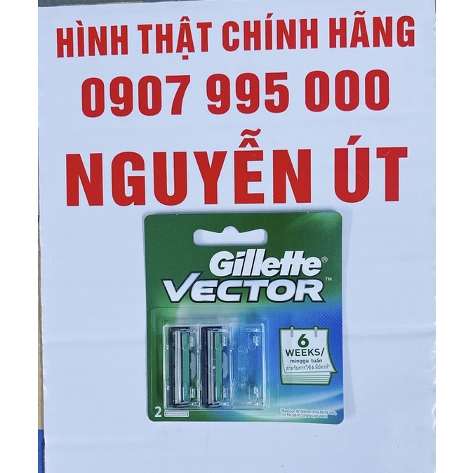 vĩ 2 lưỡi cạo râu Gillette vector hàng cty