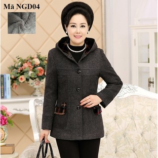 Áo khoác dạ lót lông cho người trung niên NGD03, NGD04