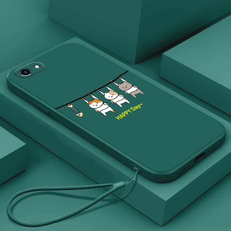 ốp lưng oppo A71 oppo F1S oppo A37 oppo A39 Ốp Điện Thoại Silicon Mềm Mịn Thiết Kế Hình Mèo LSMM01 Cho oppo A71 oppo F1S oppo A37 oppo A39 viền vuông cute