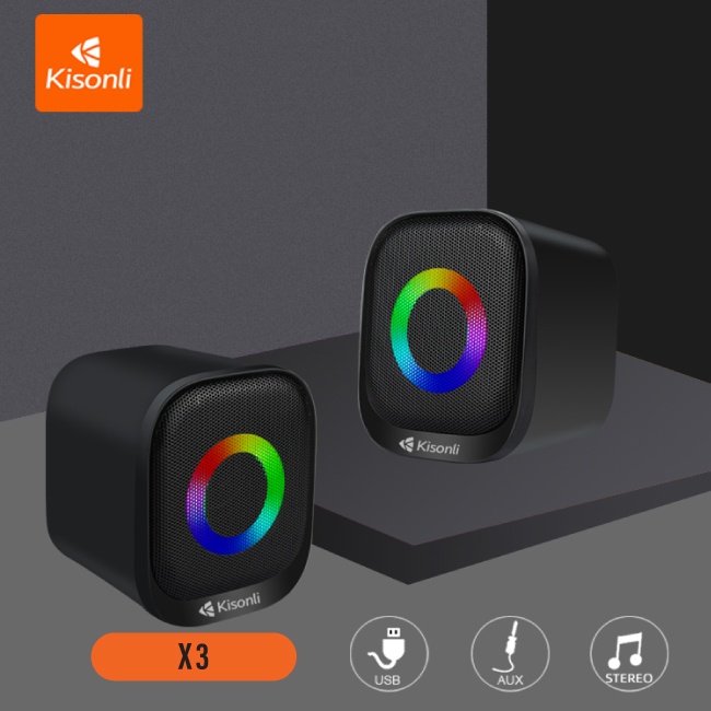 Loa Bluetooth Kisonli led RGB X3