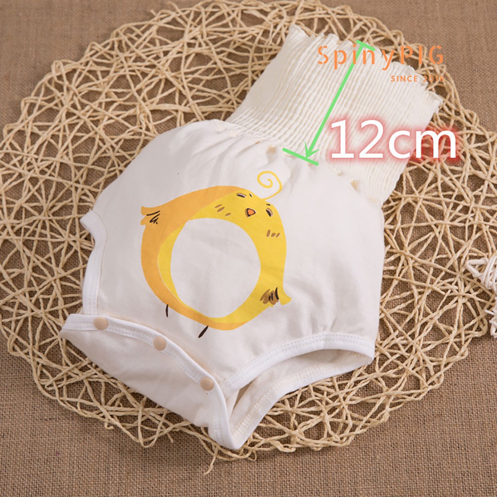 Quần lót, quần mặc ngoài bỉm cho bé 0-6 tuổi cạp cao 100% cotton hữu cơ tự nhiên không chất tẩy nhuộm