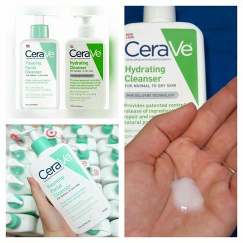 Sua rua mat Cerave foaming facial cleanser cho da dầu , sửa rửa mặt da dầu Cerave foaming facial cleanser