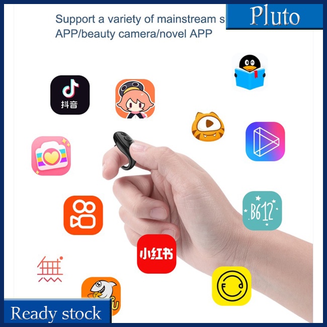 Mới Nhẫn Điện Thoại Điều Khiển Từ Xa Bluetooth Thiết Kế Độc Đáo Tiện Dụng