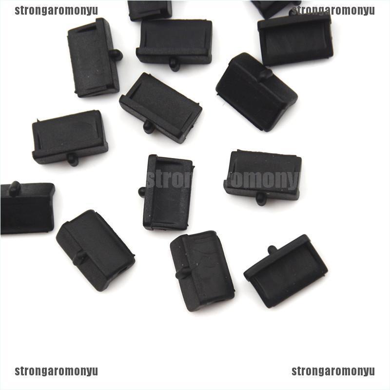 (Hàng Mới Về) Bộ 20 Nắp Nhựa Mềm Cổng Usb Chống Bụi Bảo Vệ Cổng Usb Cho Nữ
