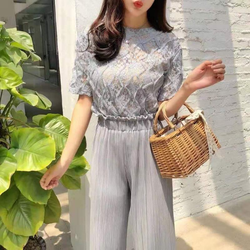 Túi cói đan mây quai xách cổ điển tặng kèm nơ lụa_xách tay thanh lịch