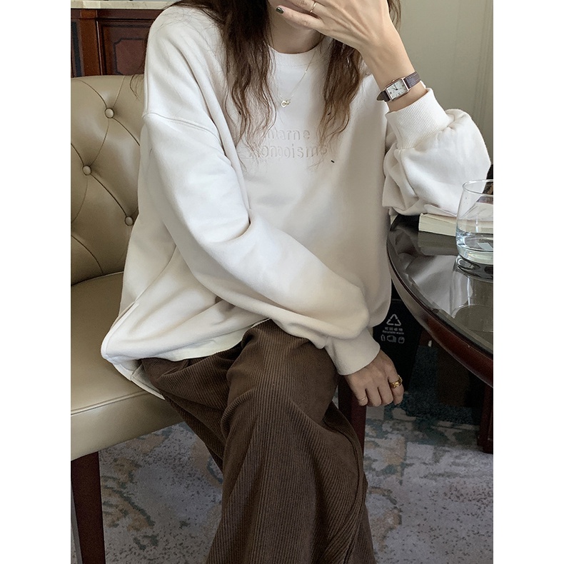Áo Sweater Nỉ nữ Cao cấp Hàn Quốc Áo Sweater form rộng Ulzzang Thời trang | BigBuy360 - bigbuy360.vn