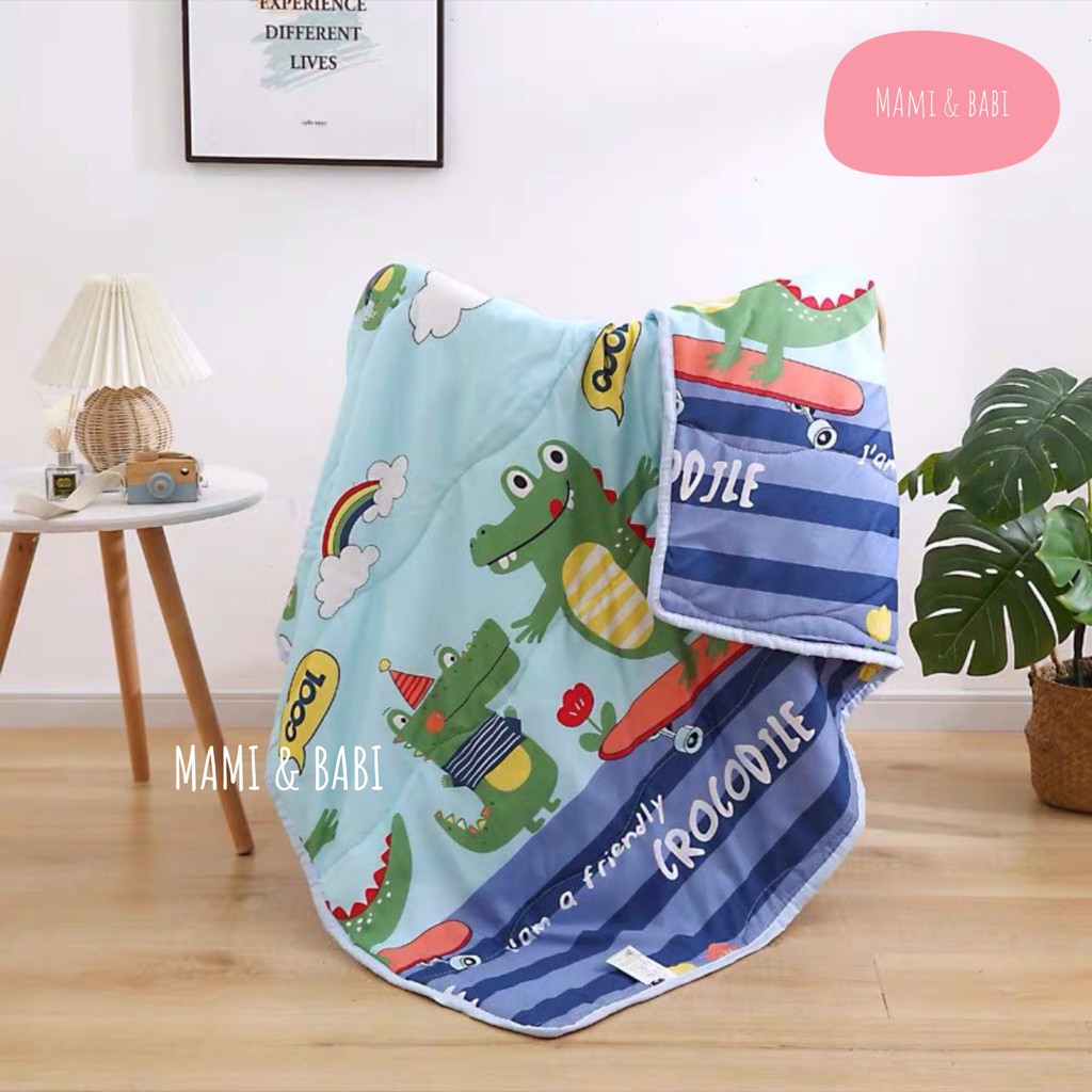 Chăn đũi cho bé 1m1x1m4 mềm mịn thoáng