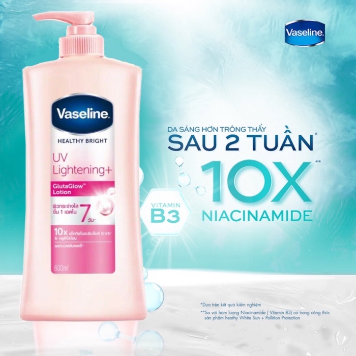 Sữa Dưỡng Thể Trắng Hồng Vaseline UV Lightening 10x 400ml