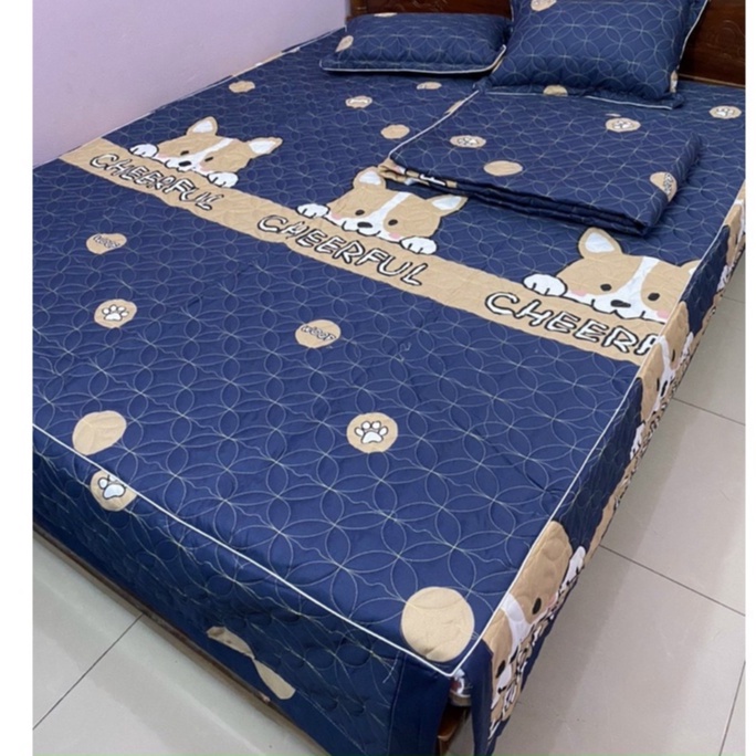 (Chăn hè, chăn đông có khoá kéo) Vỏ chăn trần bông, vỏ bọc  mền lồng được ruột mẫu Trái Dâu Tây 1m8x2m - Hàng đẹp có kho