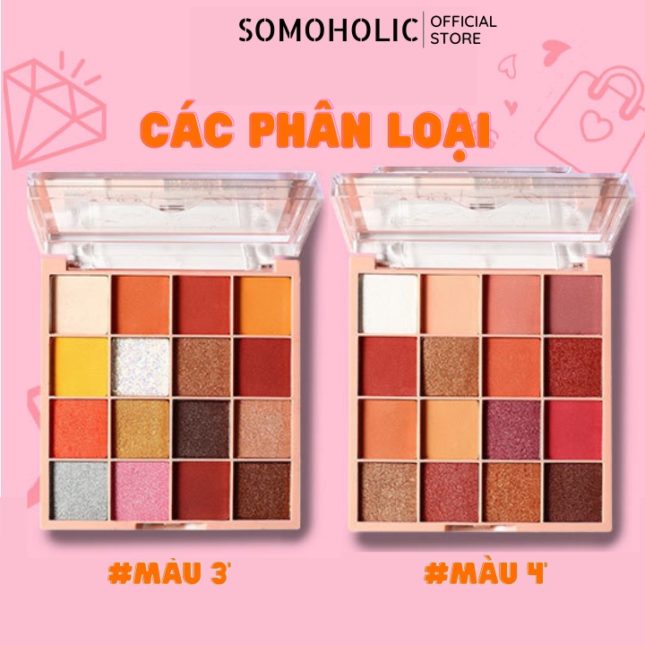 Phấn mắt Lameila 16 ô nội địa trung xinh xắn Tutu Eye Shadow Somoholic BM3