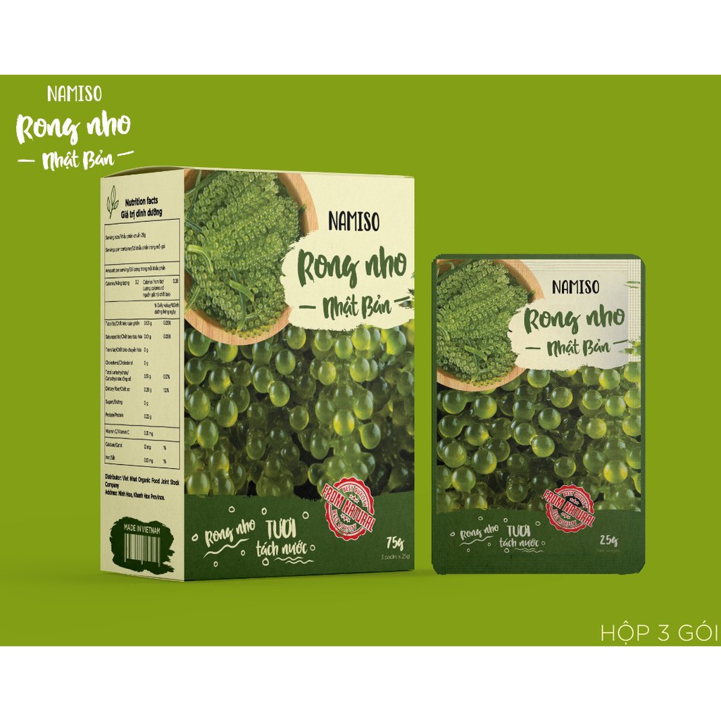 Rong nho tách nước Namiso, rong nho tách nước cao cấp chính hãng | BigBuy360 - bigbuy360.vn