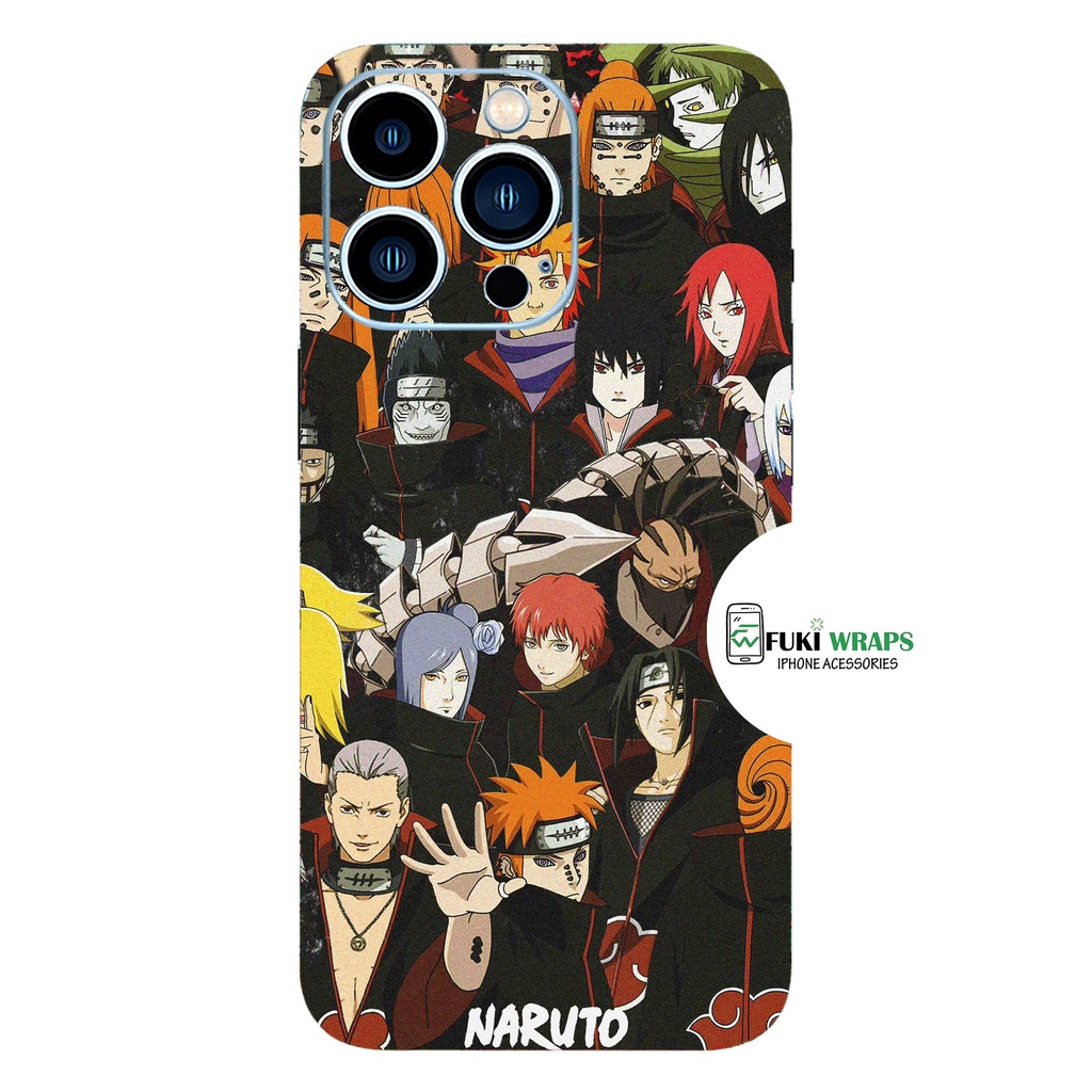 Tấm dán Skin Mặt Sau Naruto FULL VIỀN Dành Cho 13prm , 12prm , 11prm , x , xsm , ip11 , ip12 , ip13 - FukiShop