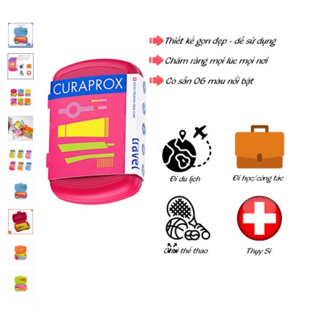 Bộ chăm sóc răng miệng du lịch Curaprox Be You Travel Set - Siêu tiện lợi NÊN MUA