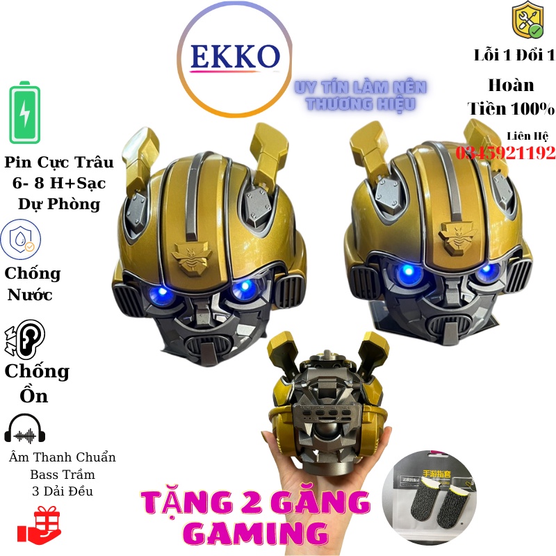 Loa Bluetooth Nghe Nhạc Siêu Chất Ngầu Hình ROBOT BUMBEE - Âm Thanh Siêu Chất Lượng BH6 th, Lỗi 1 đổi 1