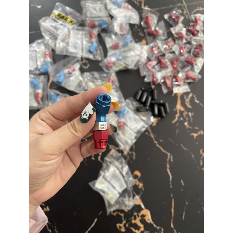 Đầu nối bấm dây dầu Earls 45-90 độ