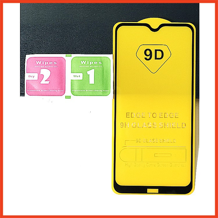 Kính cường lực Xiaomi Redmi 8 , redmi 8A  full màn hình, Ảnh thực shop tự chụp, tặng kèm bộ giấy lau kính taiyoshop5