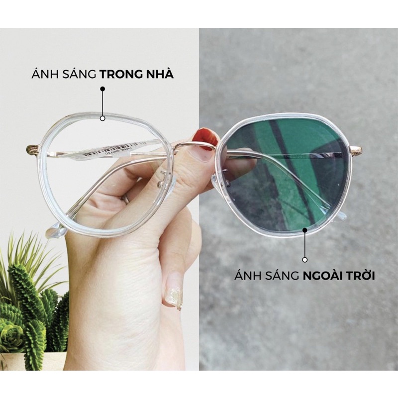 HCM 1 cặp Tròng kính cận ĐỔI MÀU 12 màu sắc MẮT KÍNH ĐỔI MÀU có sẵn độ cận viễn chống vỡ Hàn Quốc MC 4