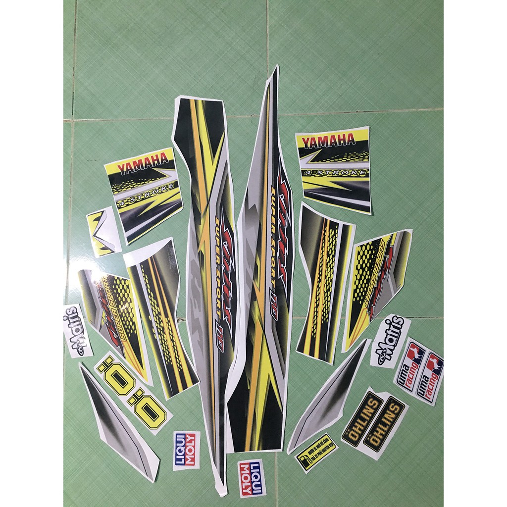 Tem sirius 110 vàng đen