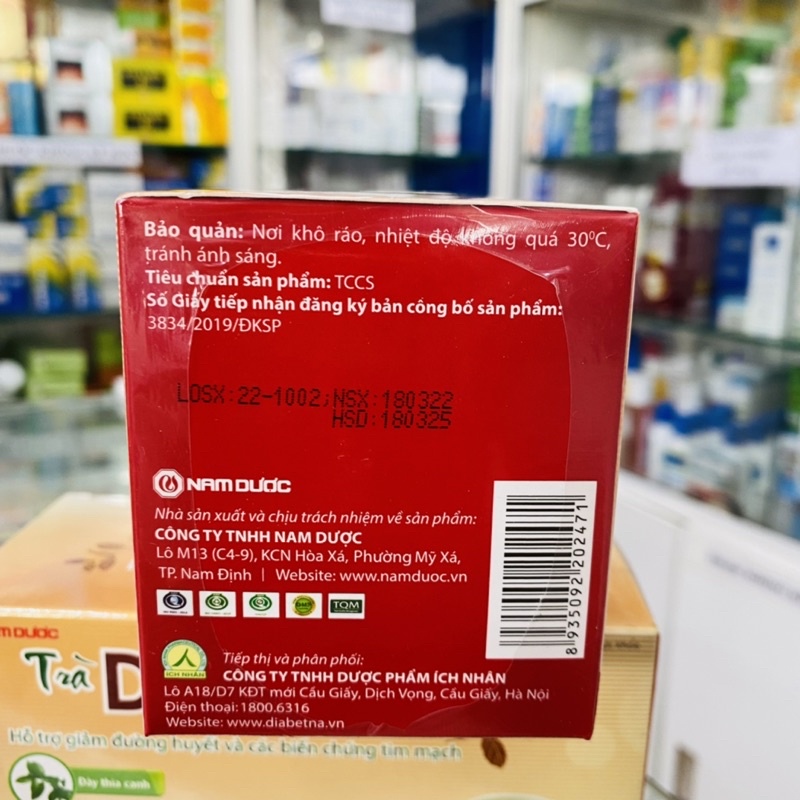 ✅ [Chính Hãng] Trà Diabetna hỗ trợ giảm đường huyết và các biến chứng tim mạch. (Hộp 25 gói x 1,5g)