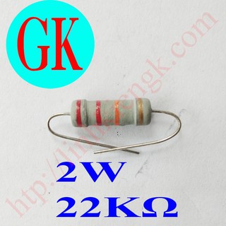 [20 cái] Điện trở 22k ôm 2w