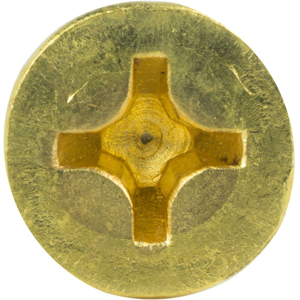 Ốc vít đầu dẹt bằng đồng thau cứng cho khoan gỗ tùy chọn số lượng