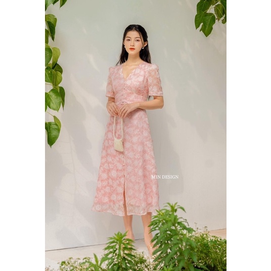 VẢI ĐẸP TƠ HOA NHĂN may sơmi đầm váy mùa hè thu
