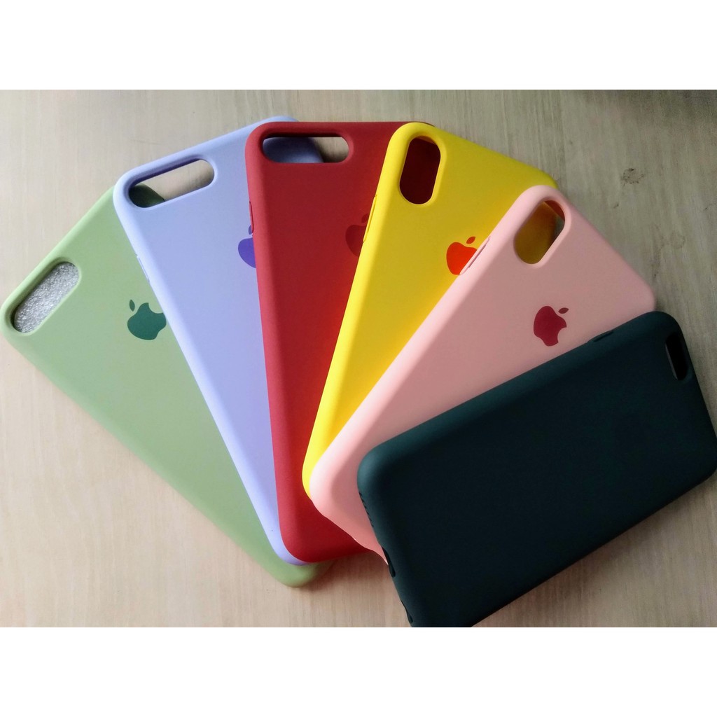 🌟 Ốp Lưng TPU Iphone 6/6S/6Plus/6SPlus/7/8/7Plus/8Plus Full Viền Logo Táo - Nhiều Màu Chống Bẩn Chống Xước🌟