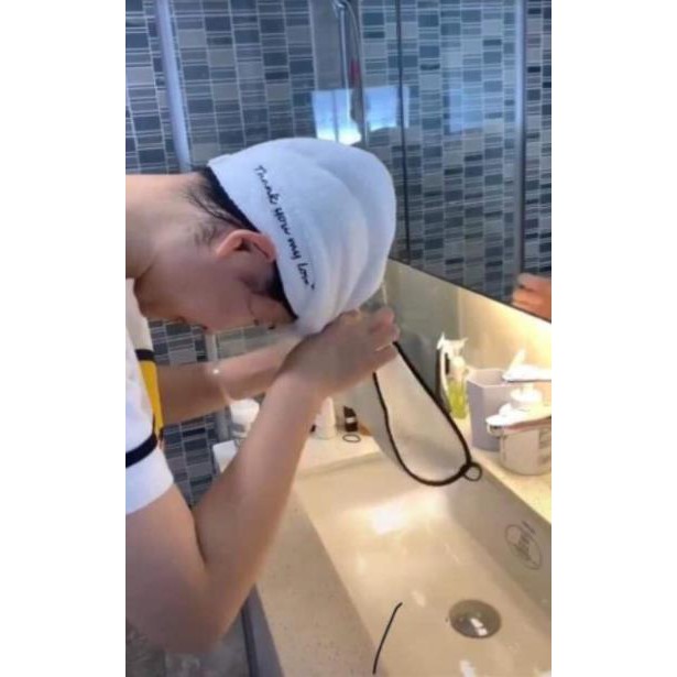 Khăn Trùm đầu nhanh khô tóc