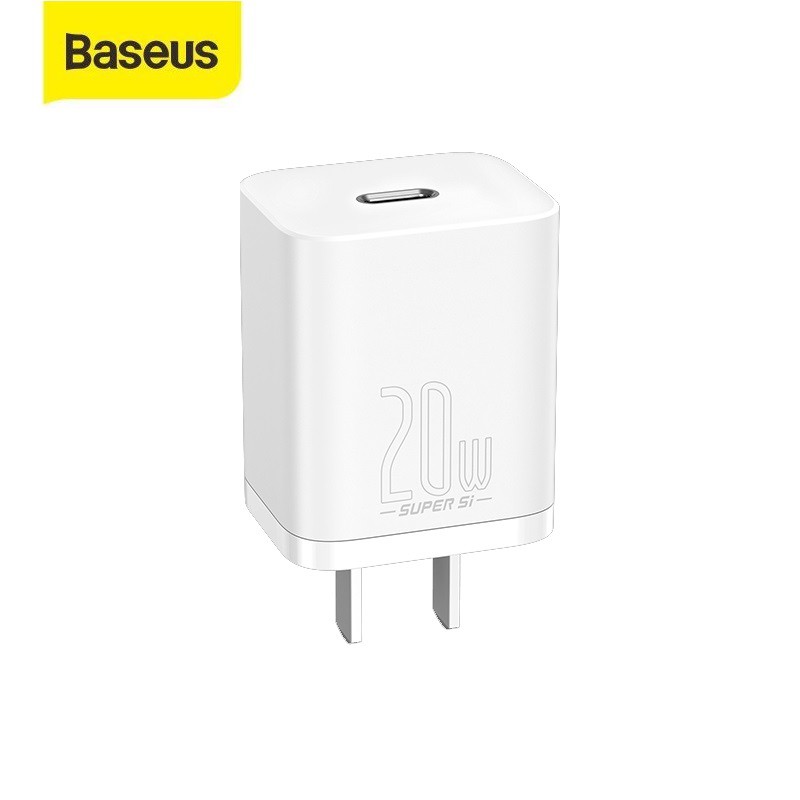 Bộ sạc nhanh Baseus 20W PD Super Si Type C Hỗ Trợ Sạc Nhanh QC3.0  Cho Android / iPhone