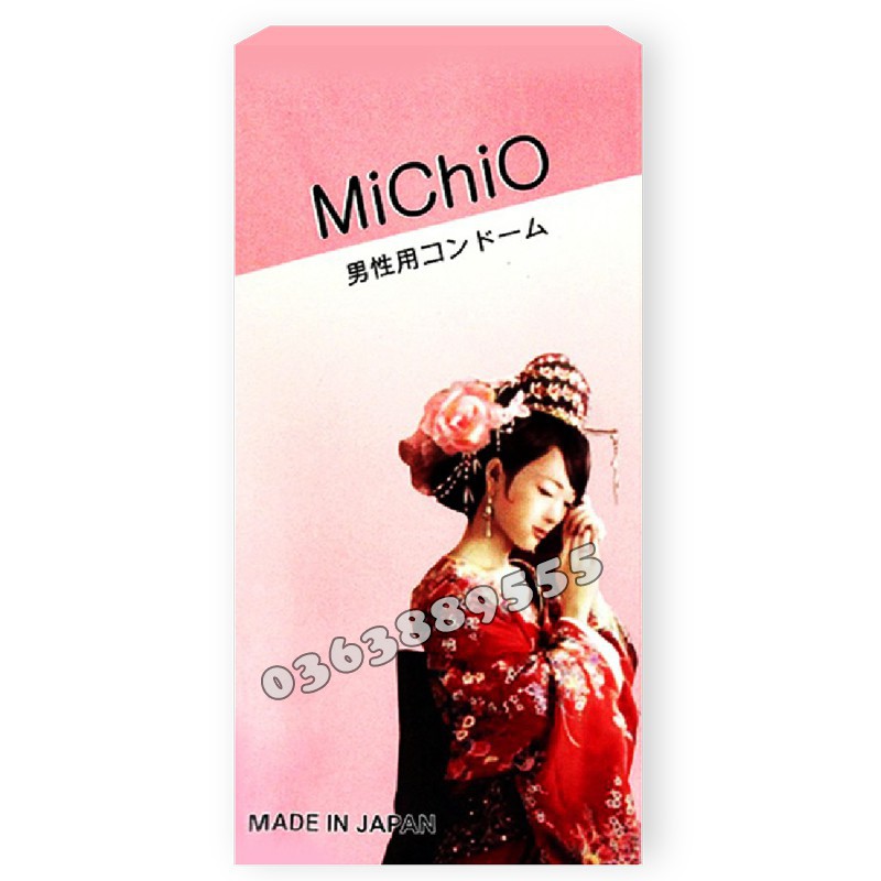 Bao cao su Michio Nhật Bản Hộp 12 chiếc, giao hàng nhanh, kín đáo