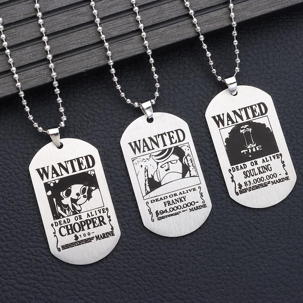1 Vòng Cổ Mặt Đá One Piece Phong Cách Punk Cổ Điển