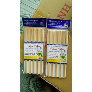 {Phá Rẻ} Đũa gỗ Kim Anh hàng loại đẹp