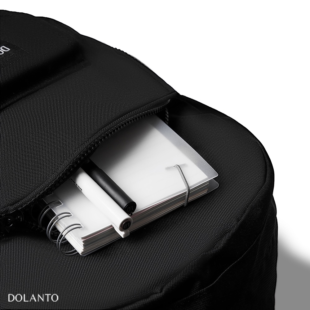 Balo Đẹp Đựng Laptop GLOBAL Vải Canvas Chống Thấm Nước Unisex Nam Nữ Đi Học Đi Chơi DOLANTO.